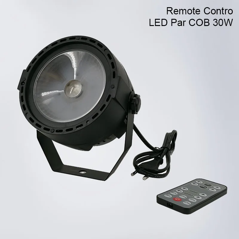 LED Par COB 30W Беспроводной пульт дистанционного управления светодиодный плоский Par 9x10 Вт+ 30 Вт RGB светильник ing светодиодный сценический светильник s светодиодный Par Светильник для сцены KTV вечерние пабы - Цвет: LED Par COB 30W