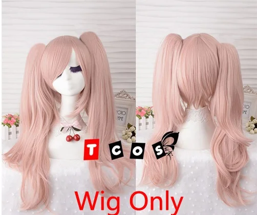 Danganronpa косплей аниме Dangan Ronpa Дзюнко Эносима Косплей Костюм Школьная форма игровые наряды костюмы реквизит Монокума заколки - Цвет: Wig Only