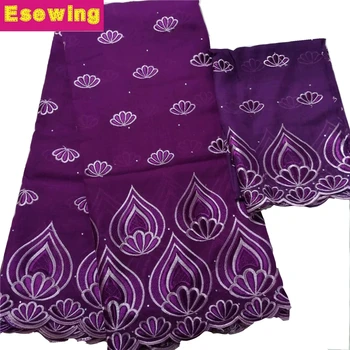

African Lace Fabric 2019 High Quality Swiss Voile Lace In Switzerland Cotton Lace Fabric with French lace Trimmings For Sewing