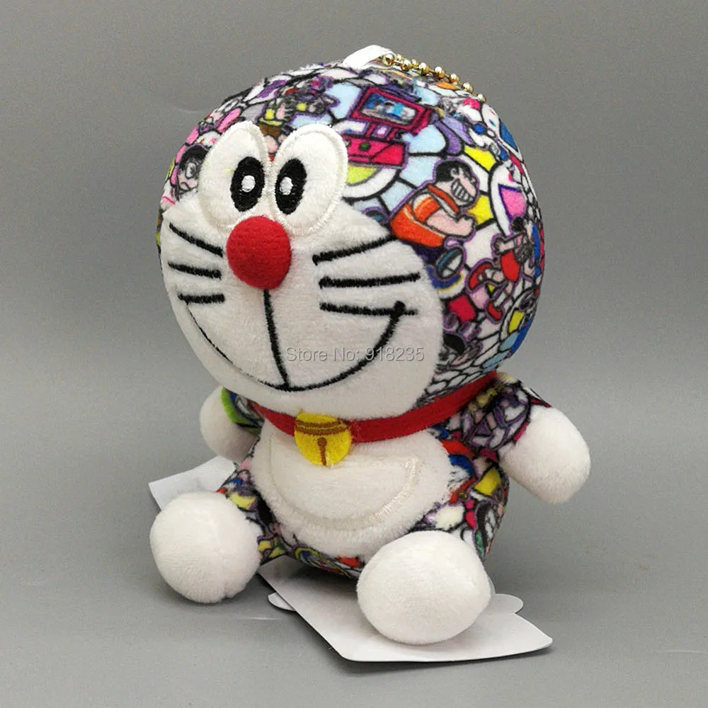 10/Lot Doraemon 10CM Limited Edition Plush Doll Keychain Stuffed Toys