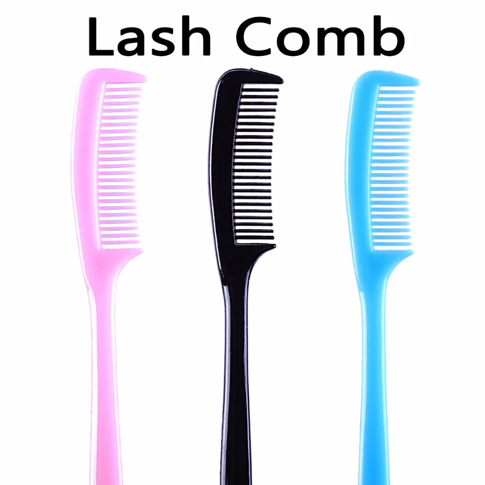 Buy 20pcs Cute Lash Comb 3 Colors Pink Blue Black