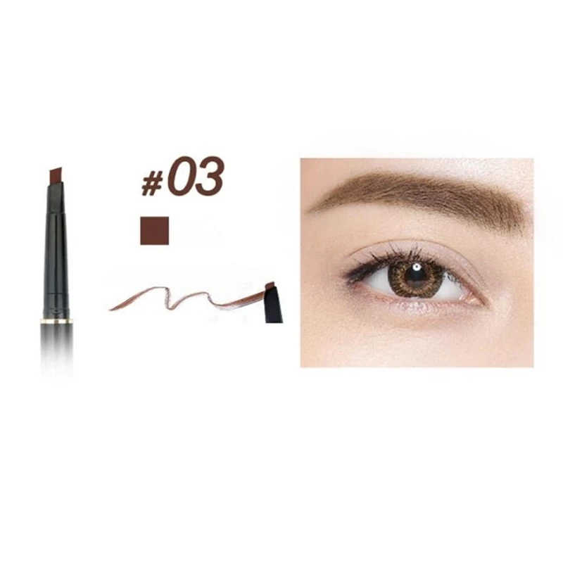 Maquillaje Natural Double-Ended Tint Eyebrow Pencil Waterproof Eyebrows Enhancer Korean Cosmetics Makeup For Women - Цвет: 03