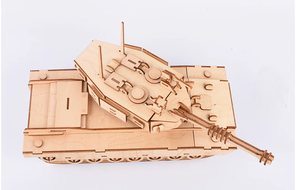 3D деревянные головоломки игрушки головоломка Танк модель головоломки Монтессори Обучающие творческие ремесла подарок для детей взрослых