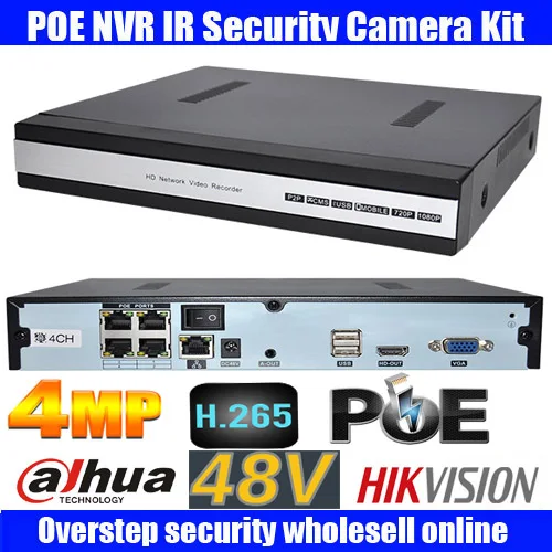 H.265 4MP 8CH 1080P HD в реальном времени onvif POE сети видео Регистраторы поддержка 48V Сетевой видеорегистратор dahua hikvision 4MP ip камера onvif ip камера