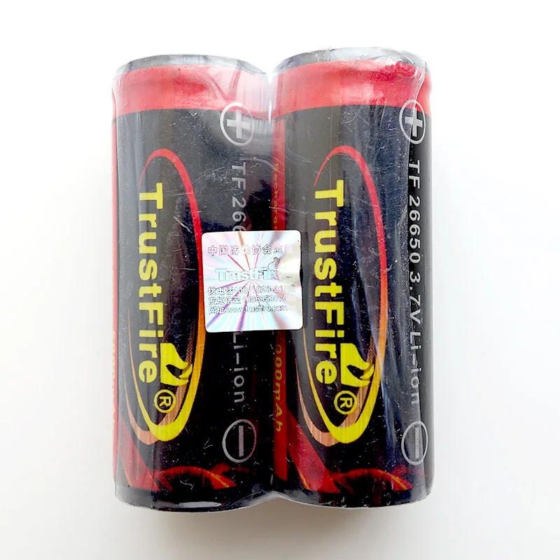TrustFire Colorful 3.7V 5000mAh 26650 Rechargeable Protected Li-ion Battery Batteries with PCB TrustFire Colorful 3.7V 5000mAh 26650 Rechargeable Protected Li-ion Battery Batteries with PCB