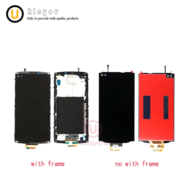 

5.7" Black For LG V10 H960 H900 VS990 LCD Display Monitor Panel Touch Screen Digitizer Bezel Frame Full Assembly Replacement