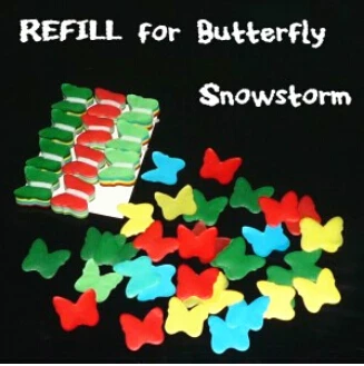 Refill for Butterfly Snowstorm 12pcs pack card magic Fire magic Magic trick classic font b toys