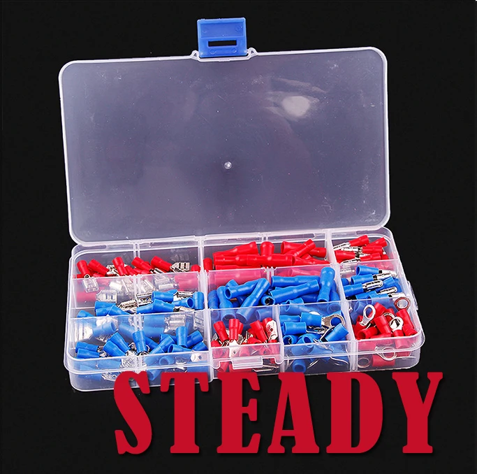 

200pcs/lot Eletrical Cable Connecting Tool Assorted Electrical Fork Crimp Terminal