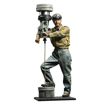 

120mm Scale Resin Figure Model Kit Combat Commander Static Modeling Assembling DIY Toys Hobby Tools Creative Gift 2211G