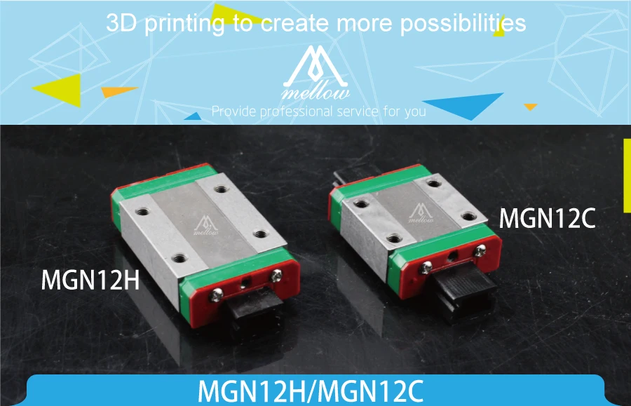 3D принтер Часть коссель мини MGN12H/C линейный подшипник блок раздвижной каретки для ЧПУ X Y Z оси 12 мм линейная направляющая MGN12 L рельс