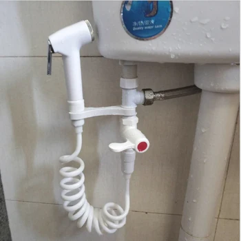 Handheld Portable Diaper Bidet Toilet Shattaf Sprayer Bathroom Toilet Bidet Shower Head Nozzle with Telephone Shower Long 1.5m 1
