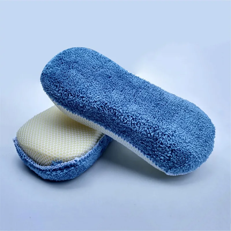 

Microfiber Scratch Free Car Wash Detailing Exterior Interior Sponge Set