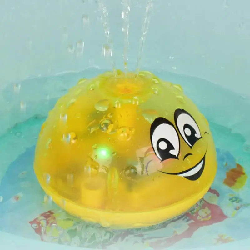 Игрушки для ванной, светильник с распылителем и водой, вращающиеся с душевым бассейном, детские игрушки, Электрический индукционный спринклер, светящийся водный шар, игрушки для душа