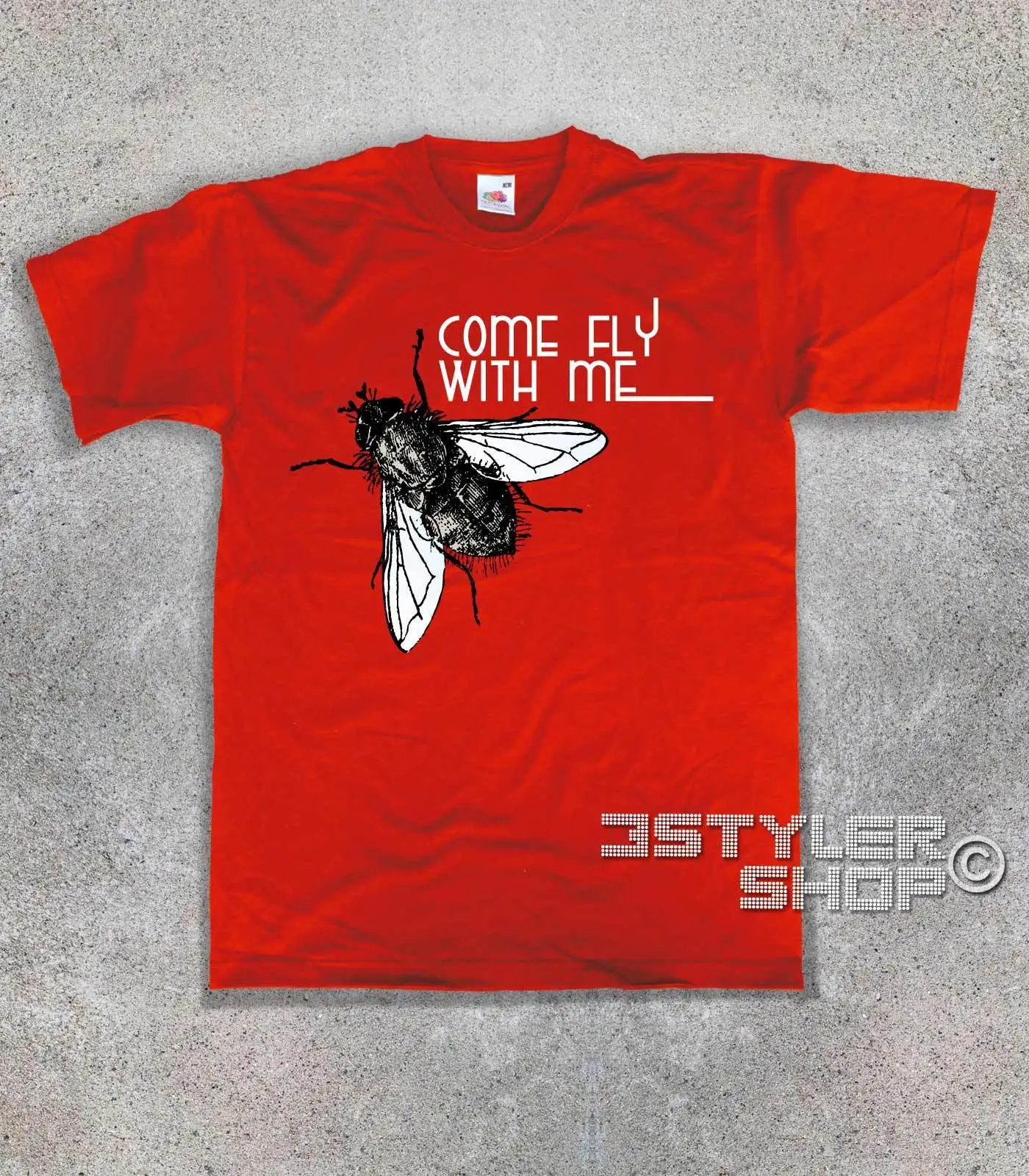Винтажная футболка унисекс модная с надписью Come Fly With Me Mosca Frank Sinatra 2019|Футболки| |