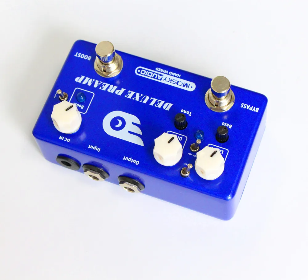 Аксессуары для гитары педаль Mosky DELUXE предусилитель с эффектами Boost и Overdrive 2