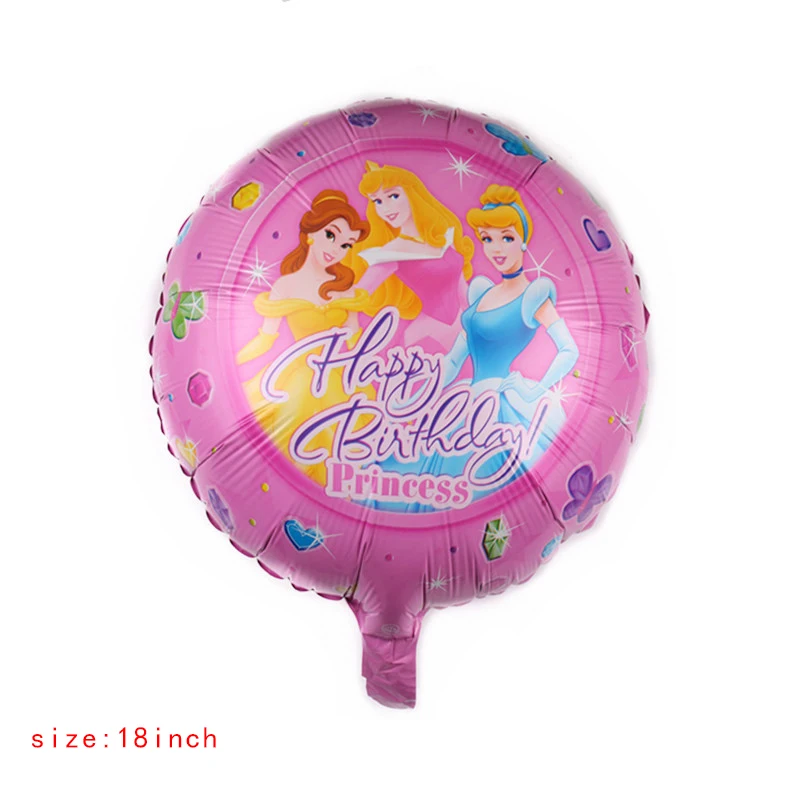1pc Three princess6 Принцесса воздушный шар из фольги для вечеринок для девочек детский душ Гелиевый шар День Рождения декорации на свадьбу, вечеринку украшения - Цвет: 1pc Three princess6