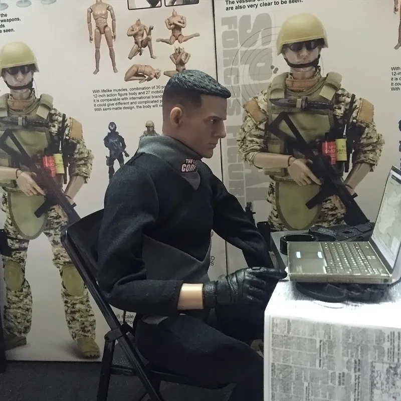 Черный гидрокостюм для дайвинга Mnotht 1/6 Solider аксессуары 12 дюймовых фигурок l30|1/6