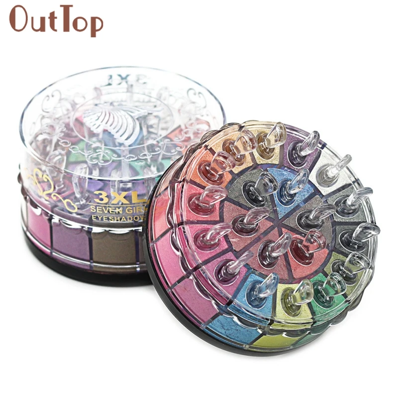 

OutTop Best Deal New Fashion Shimmer Glitter Eye Shadow Powder Palette Matte Eyeshadow Cosmetic Makeup Kit Women Beauty Tools