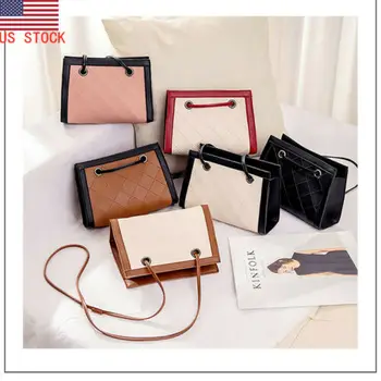 

Simple Design Style Women Leather Handbag Well-distributed Line Shoulder Lady Cross Body Bag Tote Messenger Portable Satchel