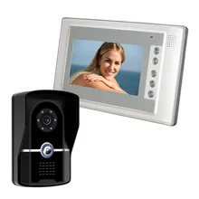 Inicio 7 Pulgadas 700TVL Cámara de Seguridad de Intercomunicación Teléfono Video de La Puerta Sistema de Control de Acceso Timbre de interfono Manos Libres Monitor IR