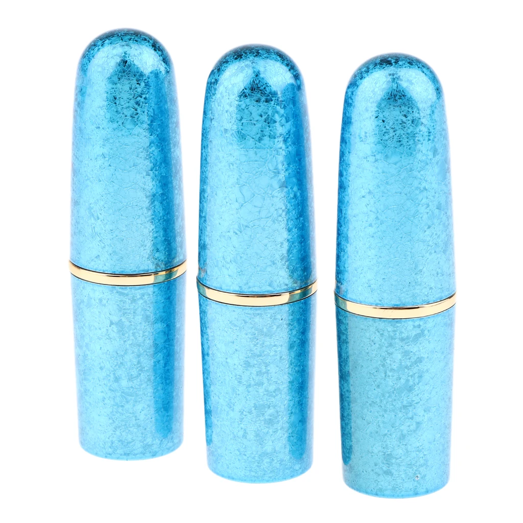 3pcs DIY Lip Balm Bottles Lipstick Chapstick Lip Gloss Empty Tubes with Twist Bottom 12.1mm