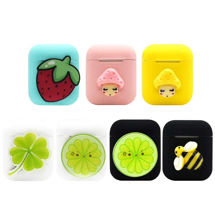 

Cute Bluetooth Wireless Earphone Case For Apple AirPods TPU Silicone Charging Headphones Cases for Airpods Protective Cover