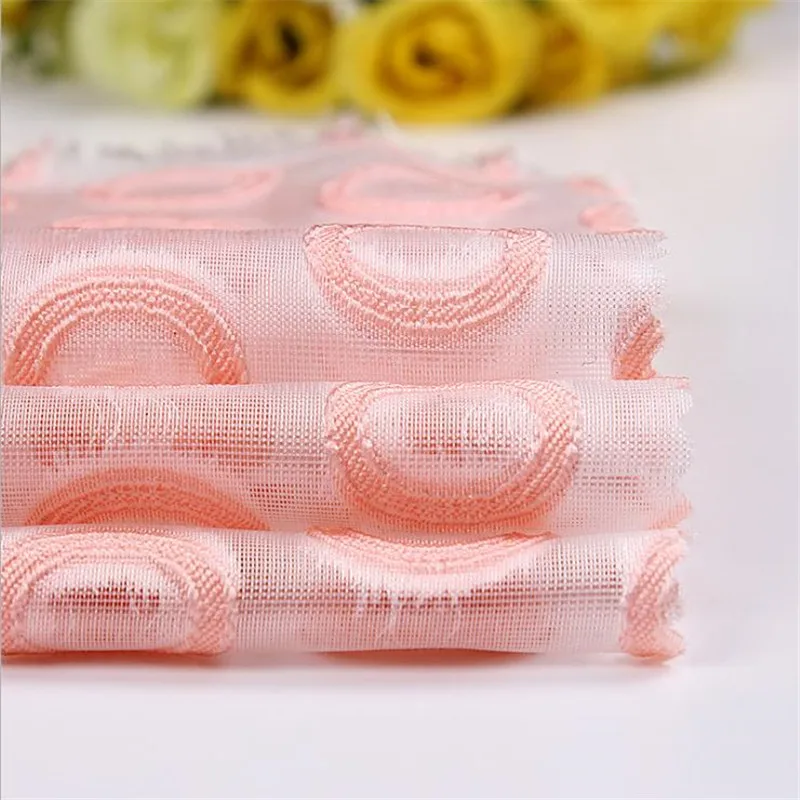 Lace58 100x150 см 6 Цвета модные однотонные круги прозрачное газовое платье ручной