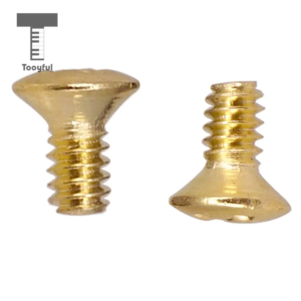 Tooyful 10PCS 5 Way 3 Way Guitar Switch Fixed Screws Nuts Guitar Replacement Black
