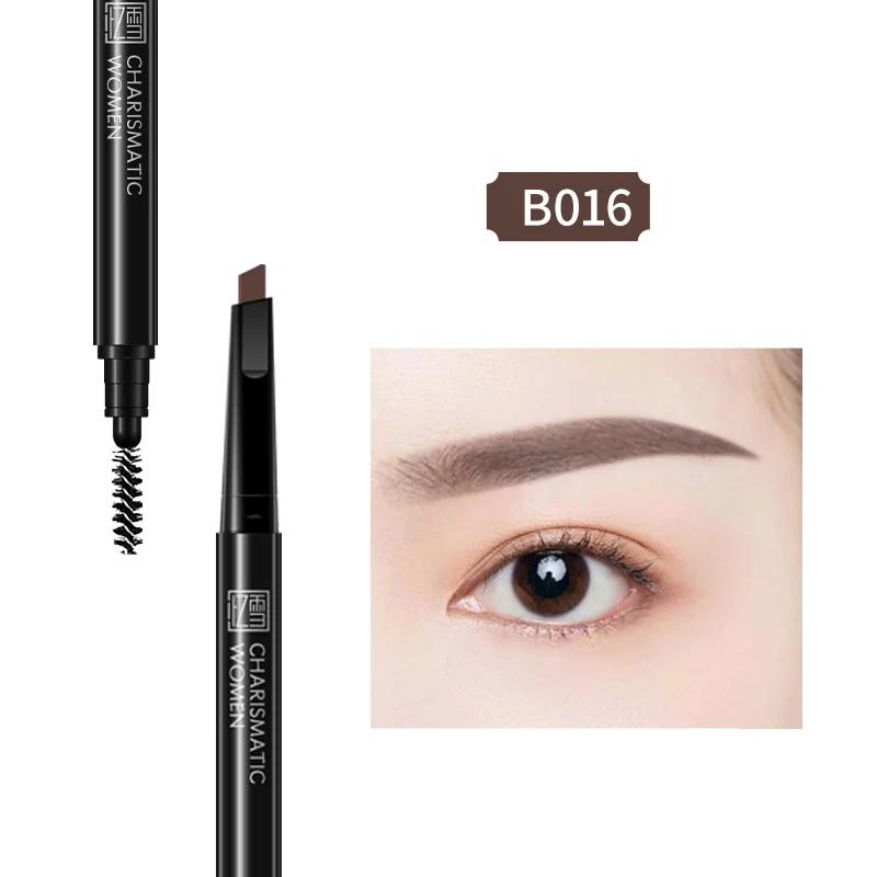 Двуглавый Eye Brow Pencil оттенок косметики натуральный Водонепроницаемый пот доказательство продолжительный Краски татуировка бровей Макияж Y1