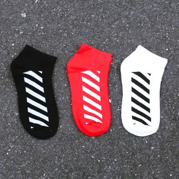 

Fshion Leisure Shallow Mouth Short Sock Zebra Stripes Breathable Comfortable Cotton Women Short Sock Chaussettes