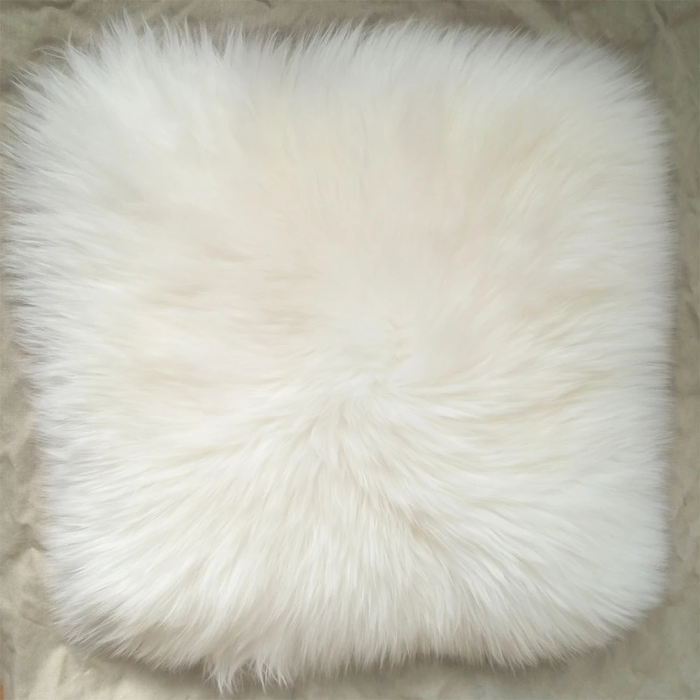 

White Super Faux Sheepskin Fur Cushion Cover Home Decor Sheepskin Pillow Cover Decorative Pillows Covers Faux Fur pillowcases