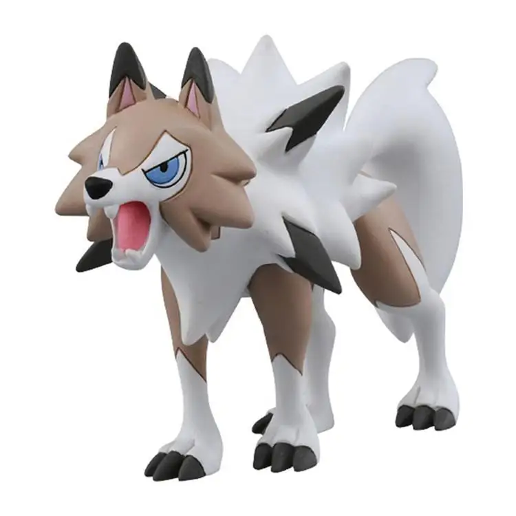 TAKARA TOMY POKEMON 3 вида стилей дневной/Ночной Lycanroc фигурка модель игрушки модель украшение комнаты - Цвет: A