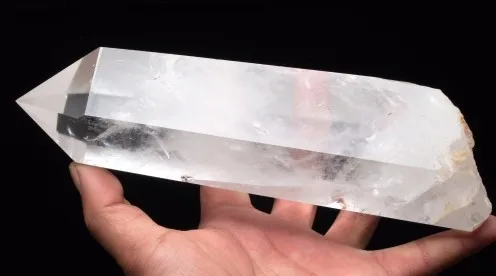 Большой прозрачный Lemurian Seed Quartz натуральный точечный кластер с кристаллами