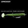 DAGEZI – lot d'appâts artificiels souples pour la pêche à la mouche, set de leurres pour attraper des poissons, avec tête et queue, Swimbaits, 7cm, 2g, 10 pièces ► Photo 2/5
