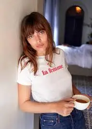 La Femme Футболка с буквенным принтом женская хлопковая модная одежда футболка Летний стиль с круглым вырезом tumblr Графические футболки топы