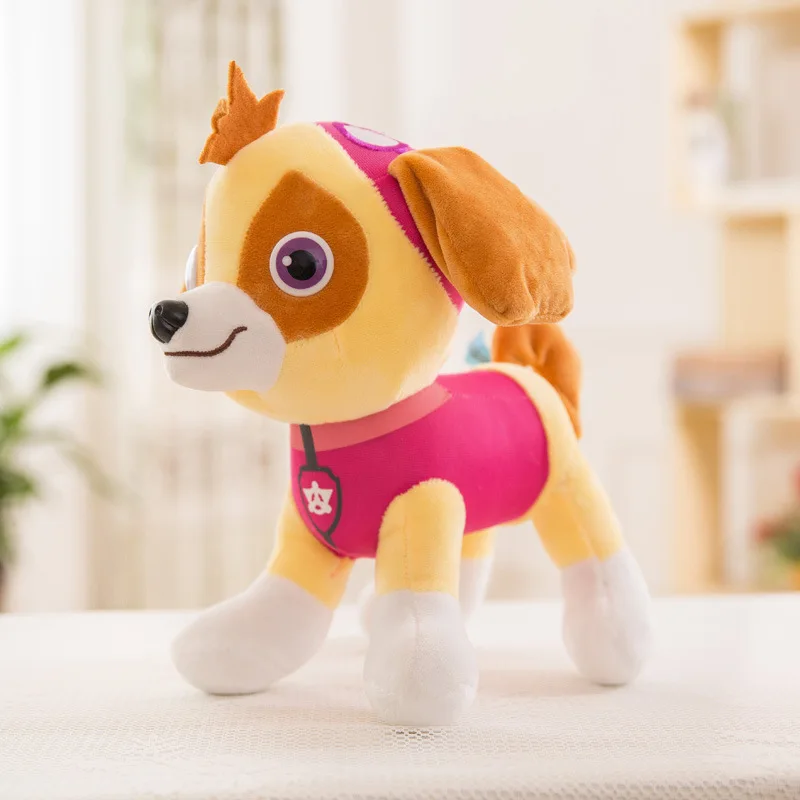 Щенячий патруль, щенок, плюшевая игрушка, кукла Эверест 7/набор, Patrulla Canina, Аниме фигурки, игрушки для детей, лучший подарок - Цвет: skye