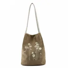 Été Sac À Bandoulière en Toile Femmes Sacs À Main Seau Dames Casual Floral Fourre-Tout Sac Pour Ipad Bolsos Voyage Shopping Sacs De Plage Li486