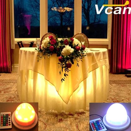 Free Shipping 10 pieces Super Bright Rechargeable 4500mAh lithium battery 16colours change Led Light for wedding and event | Лампы и