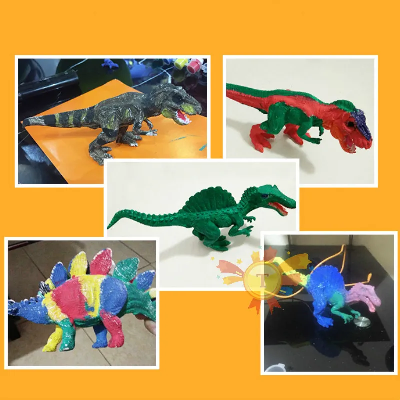 Детские игрушки сделай сам в форме динозавра каракули эмаль раскрашенные куклы не упасть плохой DIY граффити живопись игрушки для подарки