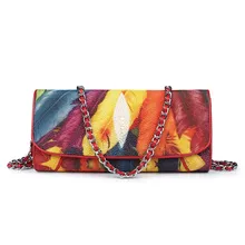 Модная цветная печать настоящая кожа ската женская сумка через плечо экзотическая кожаная женская сумка с откидной застежкой женская вечерняя сумочка