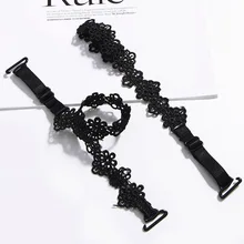 1 пара, дизайн, Женский ажурный кружевной Цветочный регулируемый бюстгальтер на бретельках, 6 цветов, сексуальный плечевой ремень, интимные аксессуары