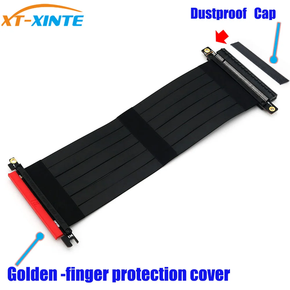 XT XINTE PCI Express 16x гибкий кабель с ПВХ изоляцией Riser карты расширения Порты и разъёмы