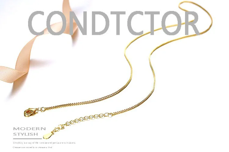Новинка, длинное золотое ожерелье с цепочкой 24 к для женщин, летнее изящное желтое Золотое колье-чокер