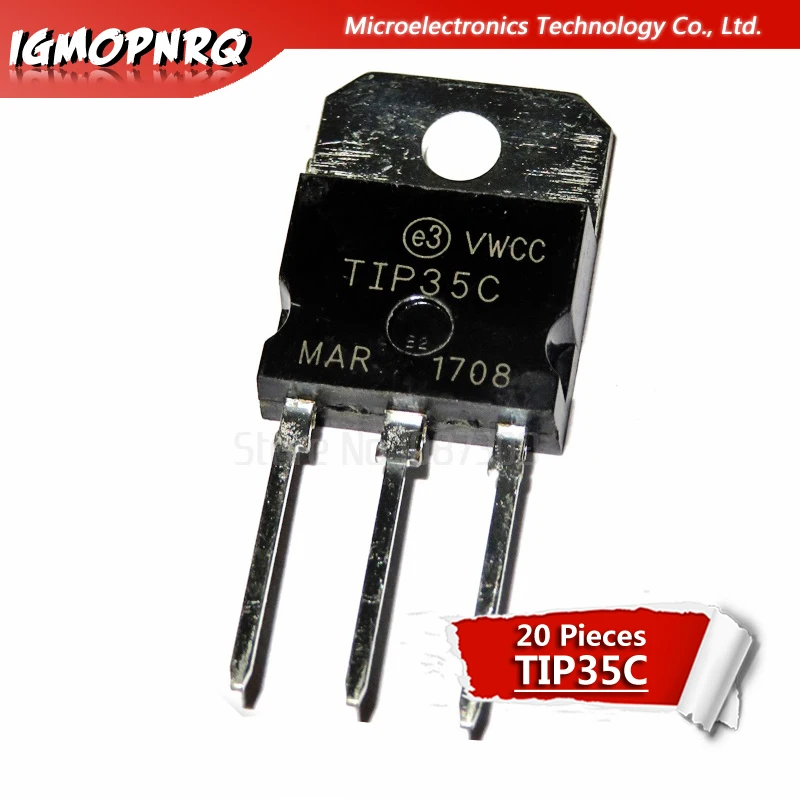 

20PCS TIP35C TIP35 TO-218 Bipolar Transistors - BJT 25A 100V 125W NPN new original