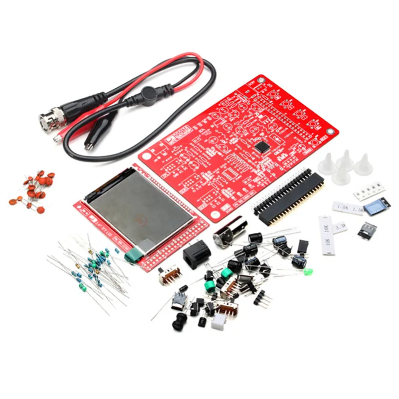 DSO138 цифровой осциллограф DIY Kit части ручной для осциллографа делая Электронный диагностический инструмент Обучающий набор 1Msps