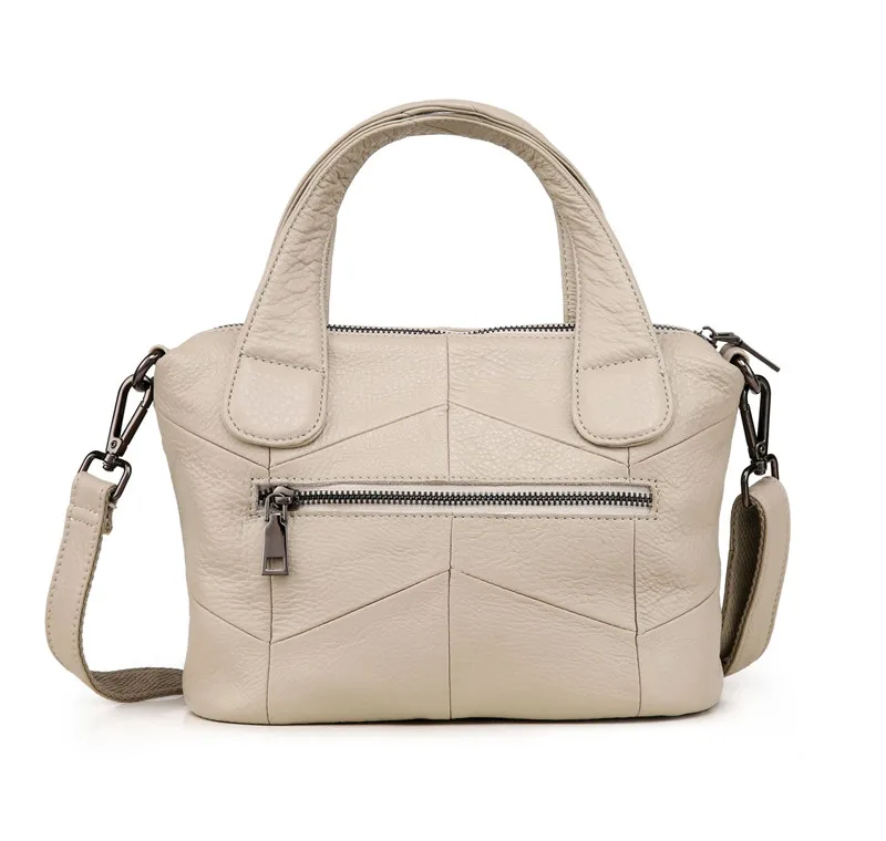 MJ Women Genuine Leather Bag Female Real Cow Leather Handbag Small Tote Bags Ladies Shoulder Handbag Messenger Bag for Women (18)