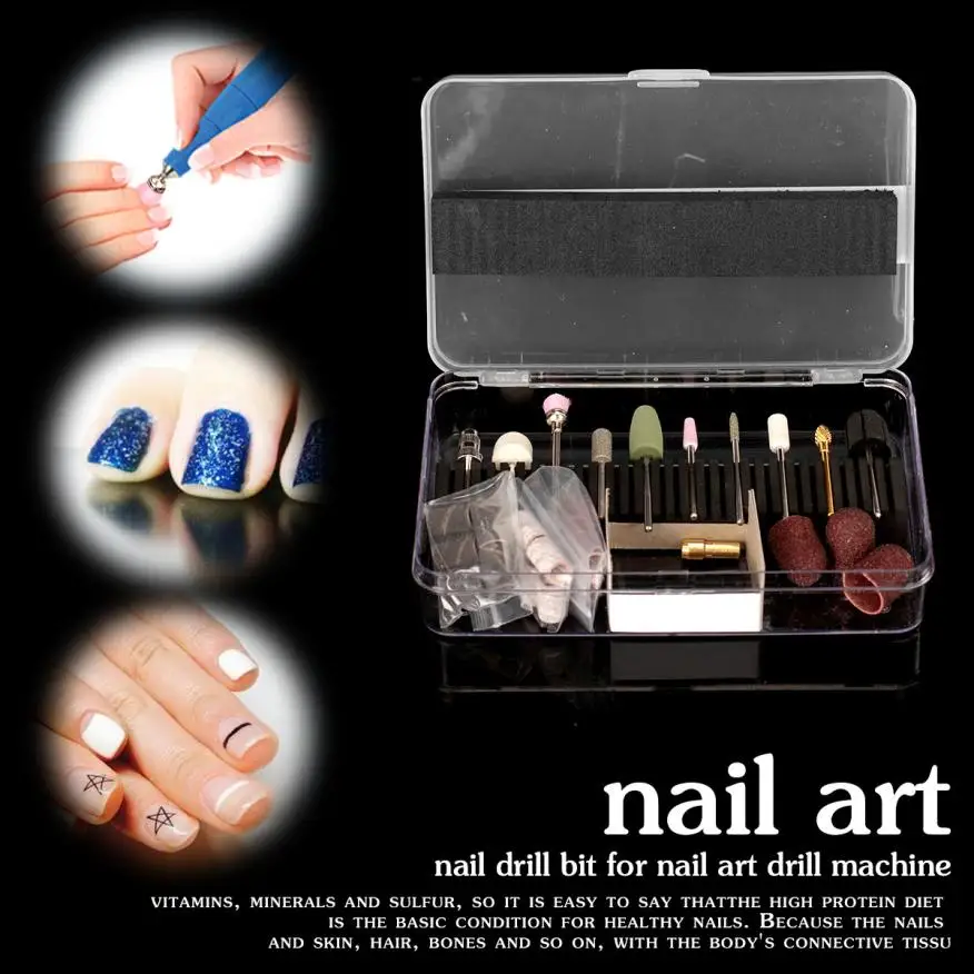 1 Набор ногтей электрическая пилка сверла Замена маникюра педикюра набор инструментов для маникюра педикюра губки набор py