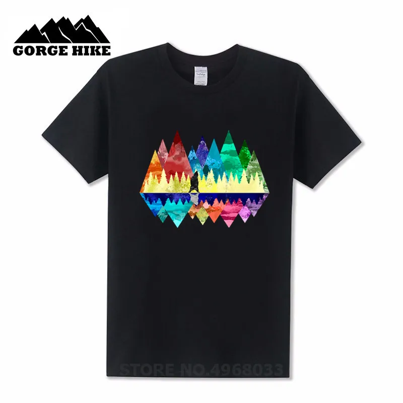 Creative Design Couple Clothes T shirts nature, mountains, landscape, outdoors, hiking, bear, animals, mtb T-shirt 3D Print male