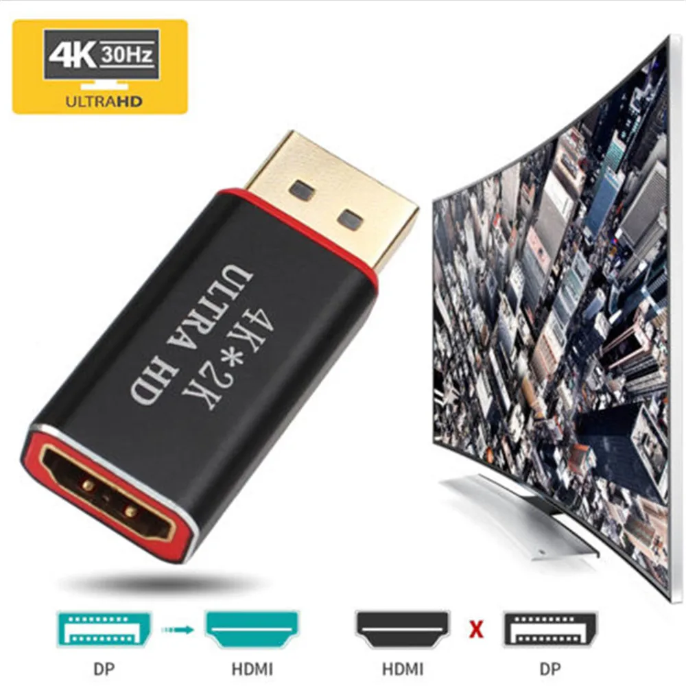 4K Ultra HD DP to HDMI конвертер * 2K 30Hz видео аудио разъем порт дисплея к адаптер папа