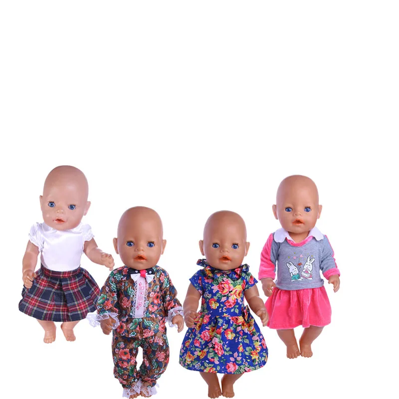 

New spring and summer cute fashion small printed lace trim for 18 inch or 43 cm doll
